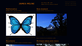 What Jmilne.org website looks like in 2024 