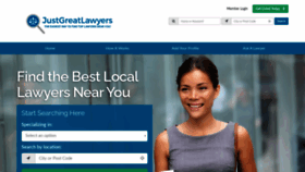 What Justgreatlawyers.com website looks like in 2024 