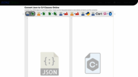 What Json2csharp.com website looks like in 2024 