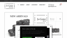 What Jogeier.com website looks like in 2024 