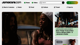 What Jamaicans.com website looks like in 2024 