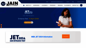 What Jainuniversity.ac.in website looks like in 2024 