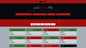 What Justdeleteme.xyz website looks like in 2024 