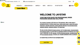 What Jaystar-packaging.com website looks like in 2024 