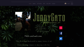 What Jonnygato.com website looks like in 2024 