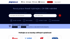 What Jenprace.cz website looks like in 2024 
