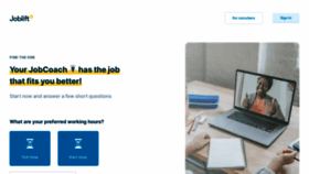 What Joblift.de website looks like in 2024 