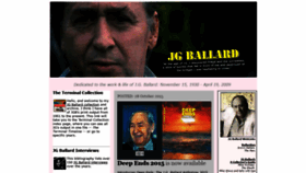 What Jgballard.ca website looks like in 2024 
