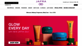 What Jafra.com website looks like in 2024 