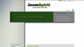 What Joomspirit.com website looks like in 2024 