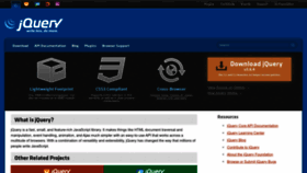 What Jquery.com website looked like in 2024 (1 year ago)