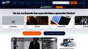 What Jus.com.br website looked like in 2024 (1 year ago)
