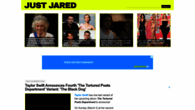 What Justjared.com website looks like in 2024 