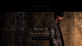 What Johnvarvatos.com website looks like in 2024 