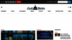 What Justthenews.com website looks like in 2024 