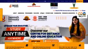 What Jagannathuniversity.org website looks like in 2024 