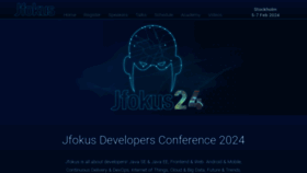 What Jfokus.se website looks like in 2024 