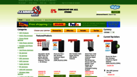 What Jammerall.com website looks like in 2024 