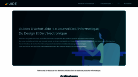 What Jide.fr website looks like in 2024 