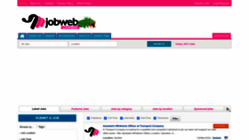 What Jobwebzambia.com website looks like in 2024 