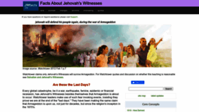 What Jwfacts.com website looks like in 2024 