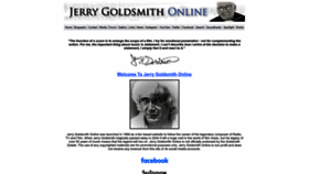 What Jerrygoldsmithonline.com website looks like in 2024 