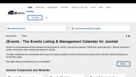 What Jevents.net website looked like in 2024 (1 year ago)
