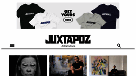 What Juxtapoz.com website looks like in 2024 