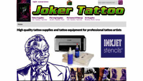 What Jokertattoo.net website looks like in 2024 