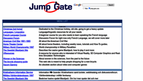 What Jump-gate.com website looks like in 2024 