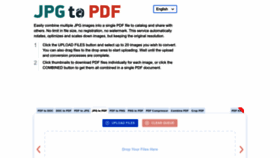 What Jpg2pdf.com website looks like in 2024 