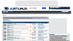 What Justlinux.com website looks like in 2024 