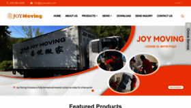 What Joymovers.com website looks like in 2024 
