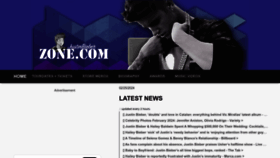 What Justinbieberzone.com website looks like in 2024 