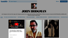 What Johnhodgman.com website looks like in 2024 