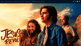 What Jesusrevolution.movie website looks like in 2024 