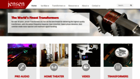 What Jensen-transformers.com website looks like in 2024 