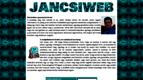 What Jancsiweb.com website looked like in 2011 (13 years ago)