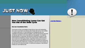 What Just-how.com website looked like in 2011 (14 years ago)