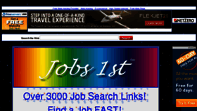 What Jobs1st.com website looked like in 2011 (13 years ago)