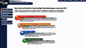 What Kfzteile.de website looked like in 2011 (12 years ago)