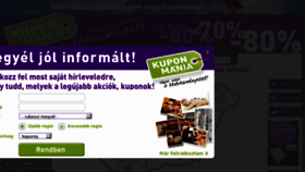 What Kuponmania.hu website looked like in 2011 (12 years ago)