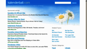 What Kalenderbali.com website looked like in 2012 (12 years ago)