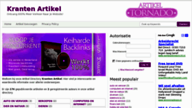 What Krantenartikel.com website looked like in 2012 (12 years ago)