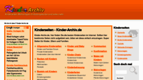 What Kinder-archiv.de website looked like in 2012 (12 years ago)
