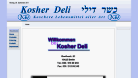 What Kosher-deli.de website looked like in 2012 (12 years ago)