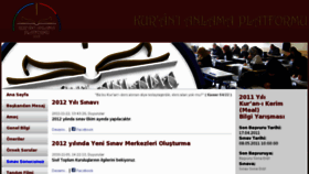 What Kuranianlamaplatformu.com website looked like in 2012 (12 years ago)