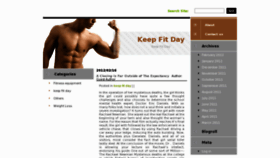 What Keepfitday.com website looked like in 2012 (12 years ago)