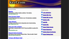 What Kezf.com website looked like in 2012 (12 years ago)
