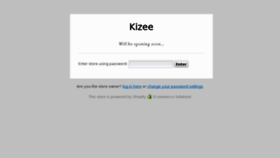What Kizee.com website looked like in 2012 (12 years ago)